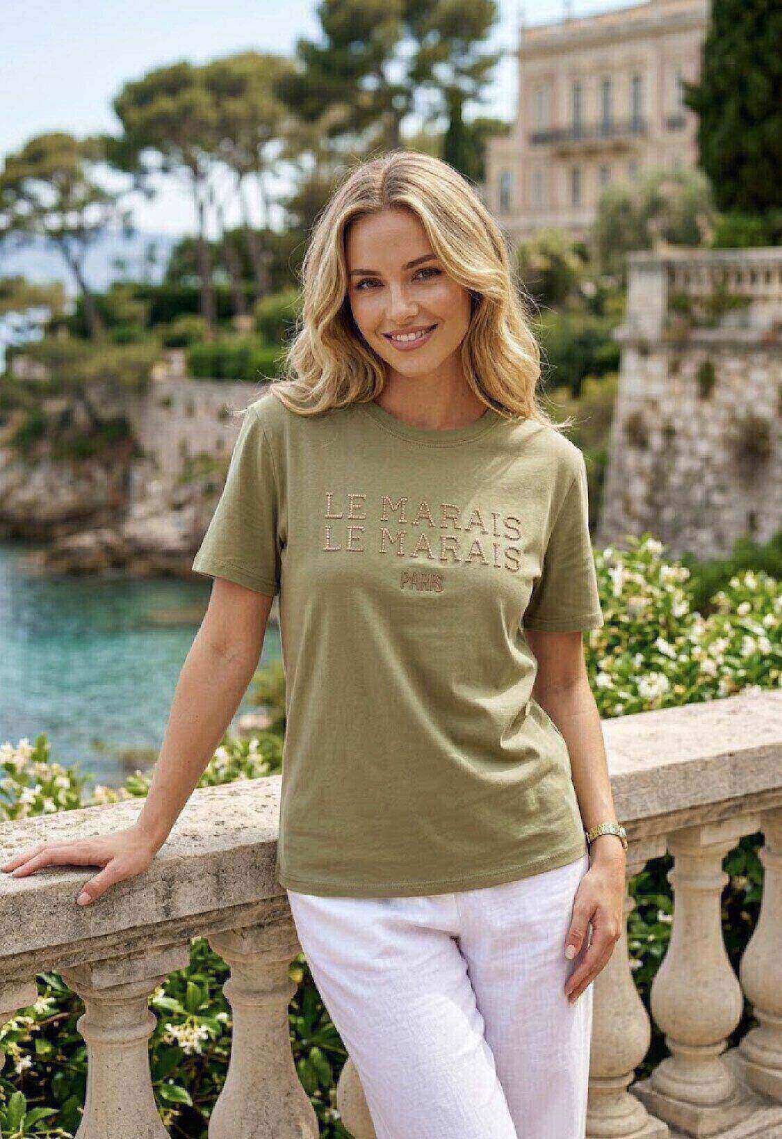 Grossiste By Clara - T-shirt col rond Paris