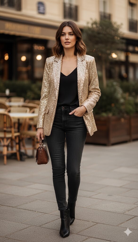 Wholesaler By Clara - Chic sequin jacket