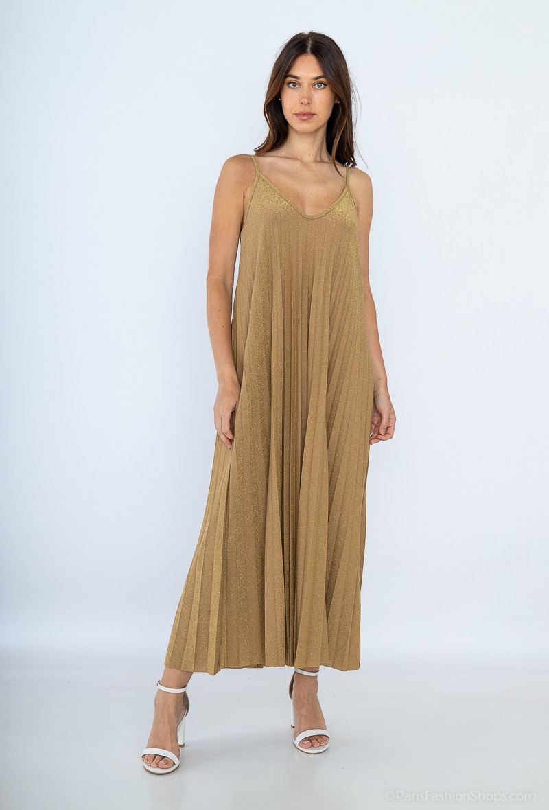 Wholesaler HERYA - Sequined pleated strap dress