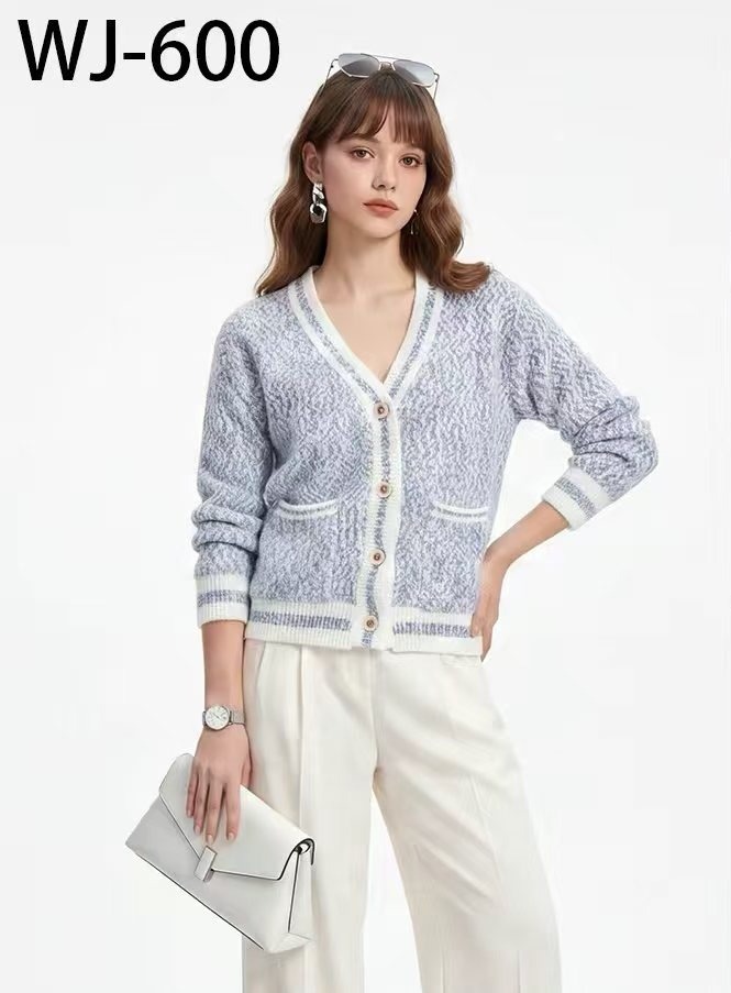 Wholesaler By-L studio - Chenille V-neck cardigan