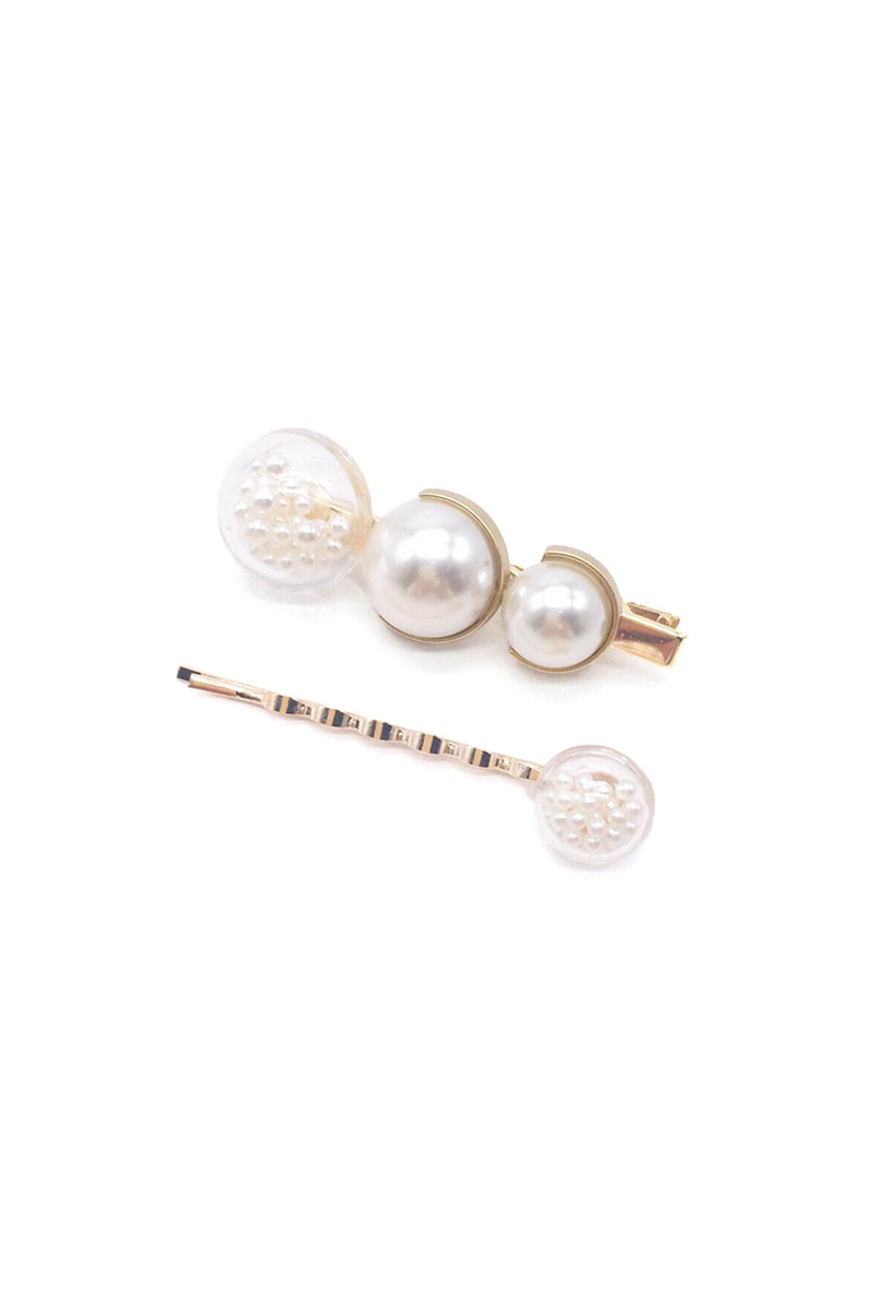 Grossiste By Oceane - BARRETTES AVEC DÉCORATION PERLES