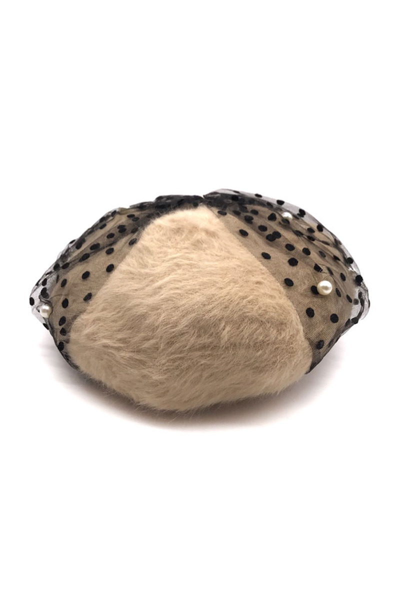 Wholesaler By Oceane - POLKADOT BERET WITH VEIL