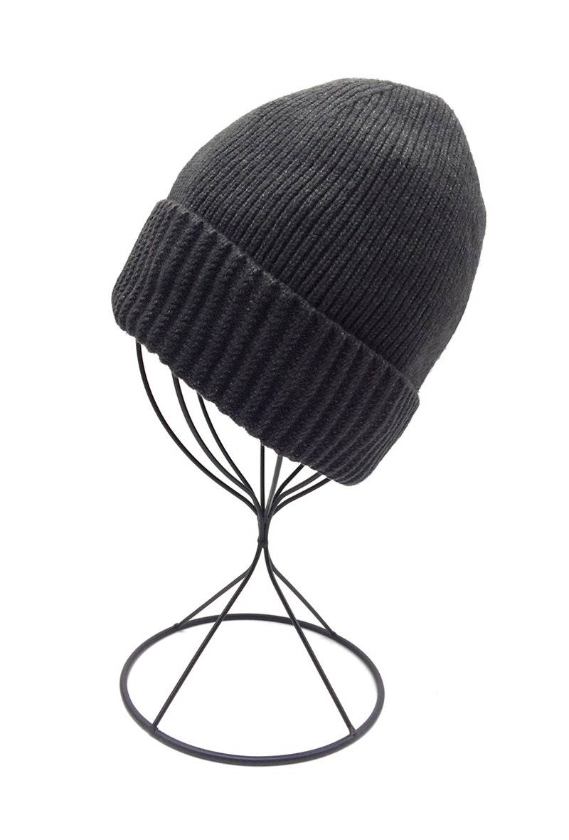 Wholesaler By Oceane - SIMPLE BEANIE WITH REVERSED BEAM, FLEECE LINING