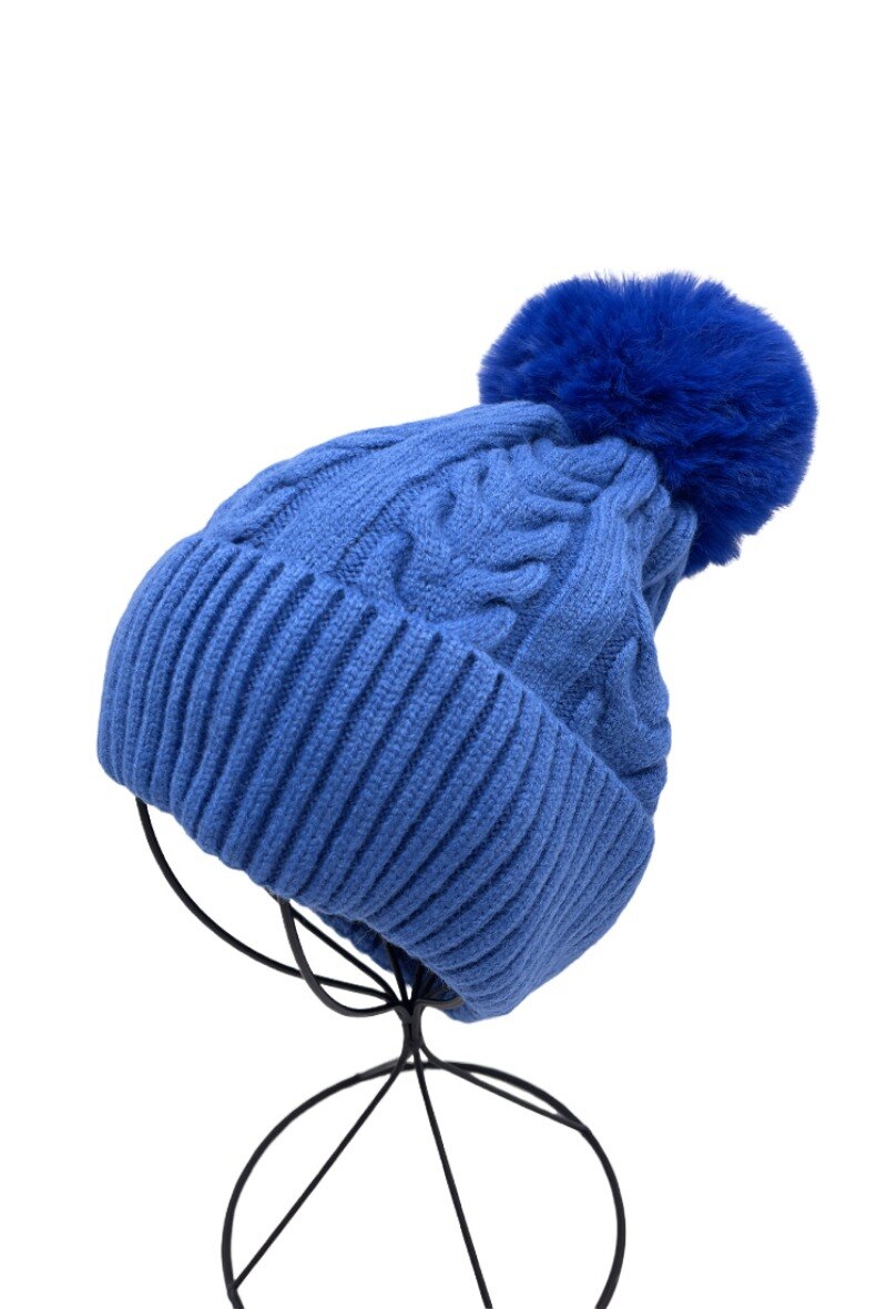 Wholesaler By Oceane - Beannie hat with removable pompon