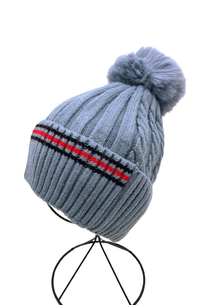Wholesaler By Oceane - Beannie hat with removable pompon