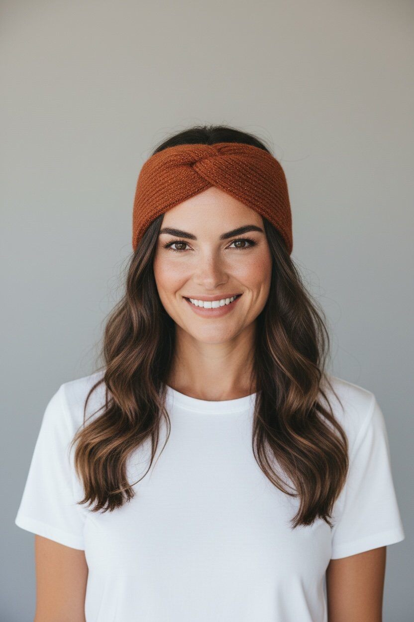 Grossiste By Oceane - Bandeau minimaliste Torsadé en Maille