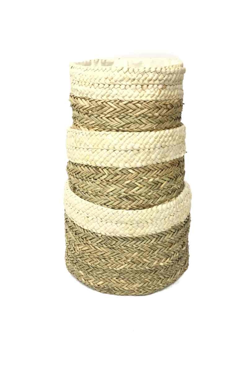 Grossiste By Oceane - Set de paniers empilable