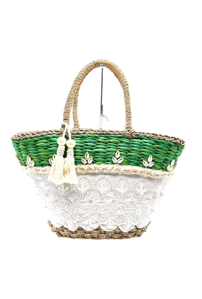 Wholesaler By Oceane - GREEN STRAW BAG