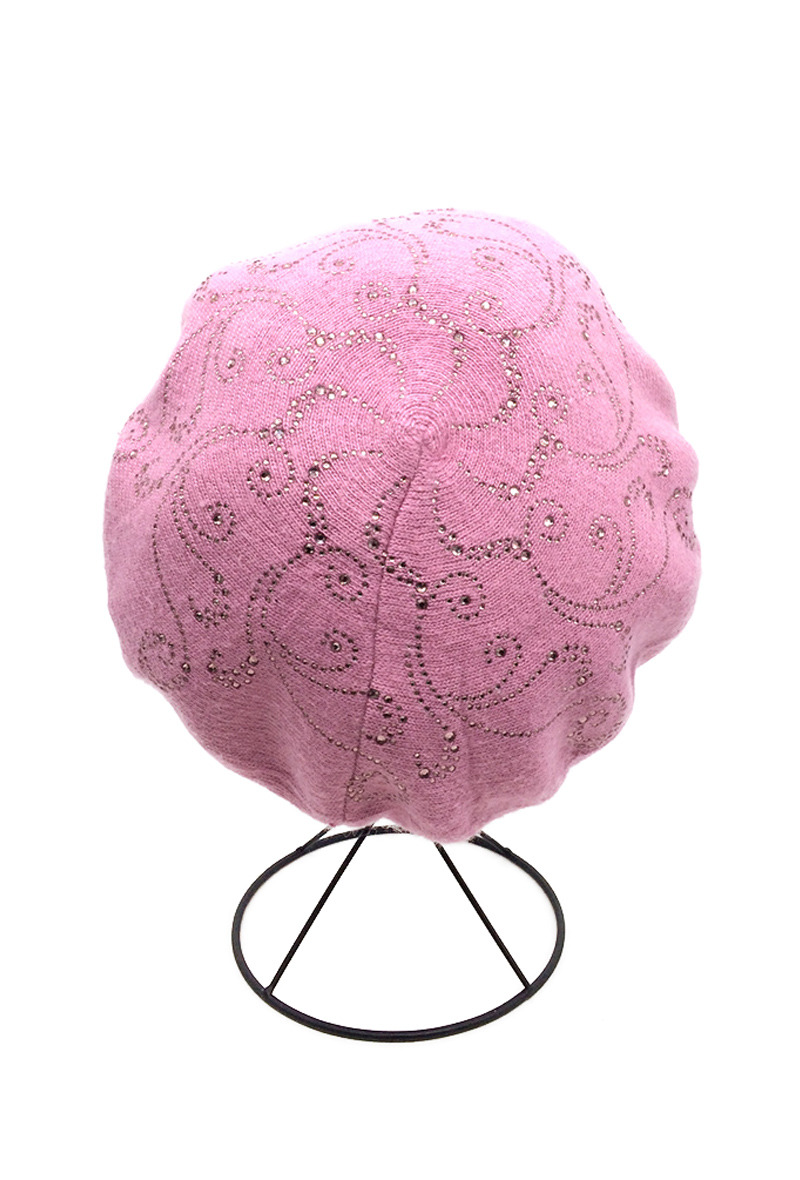 Mayorista By Oceane - BOINA DECORADA CON PEDRERÍA EN MOTIVO DE REMOLINO