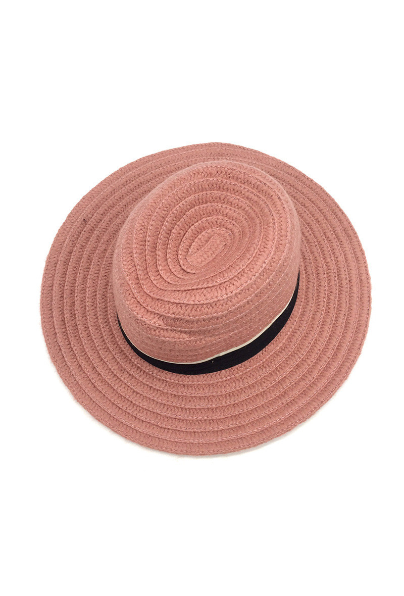 Mayorista By Oceane - SOMBRERO DE COWBOY DECORADO CON UNA CINTA NEGRA Y BLANCA
