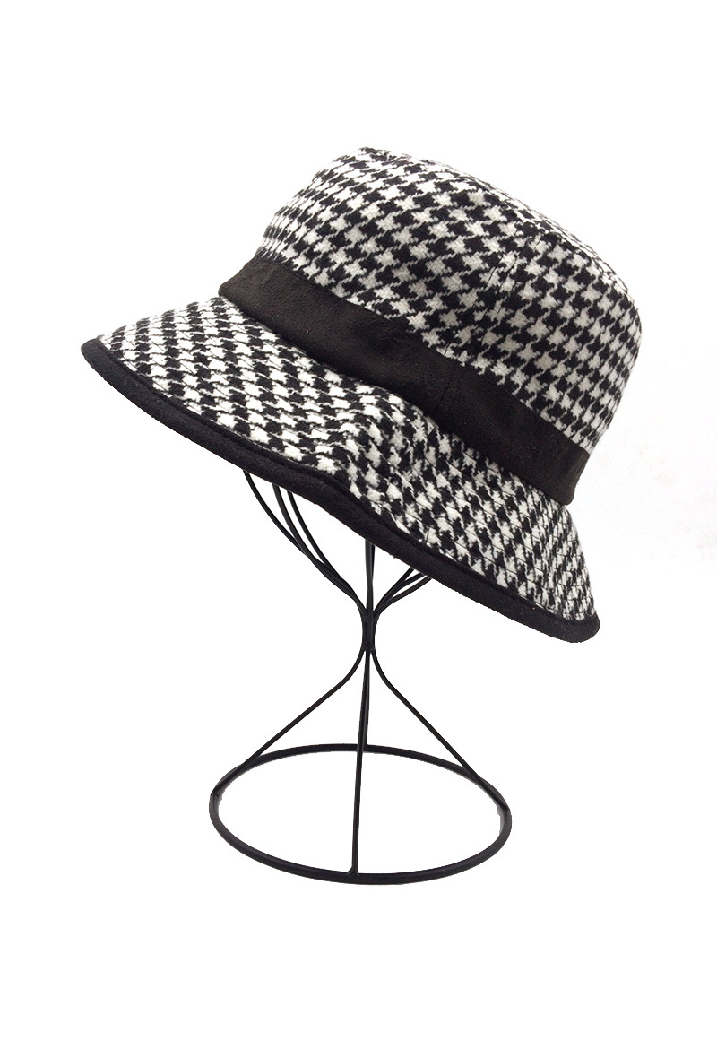 Grossiste By Oceane - CHAPEAU BOB AVEC MOTIF DE PIED DE POULE