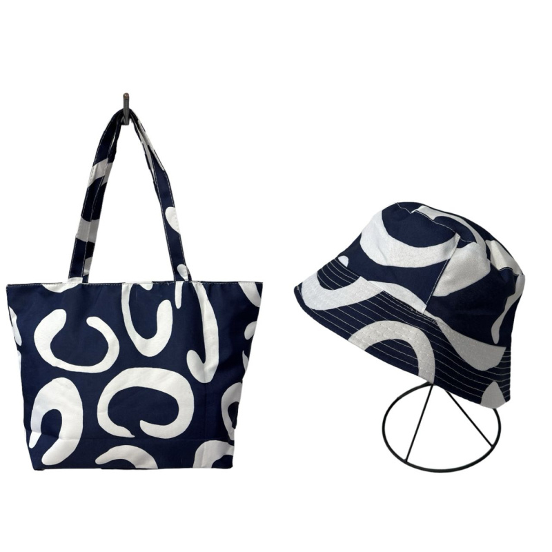 Großhändler By Oceane - Set aus Fischerhut und passender Tasche