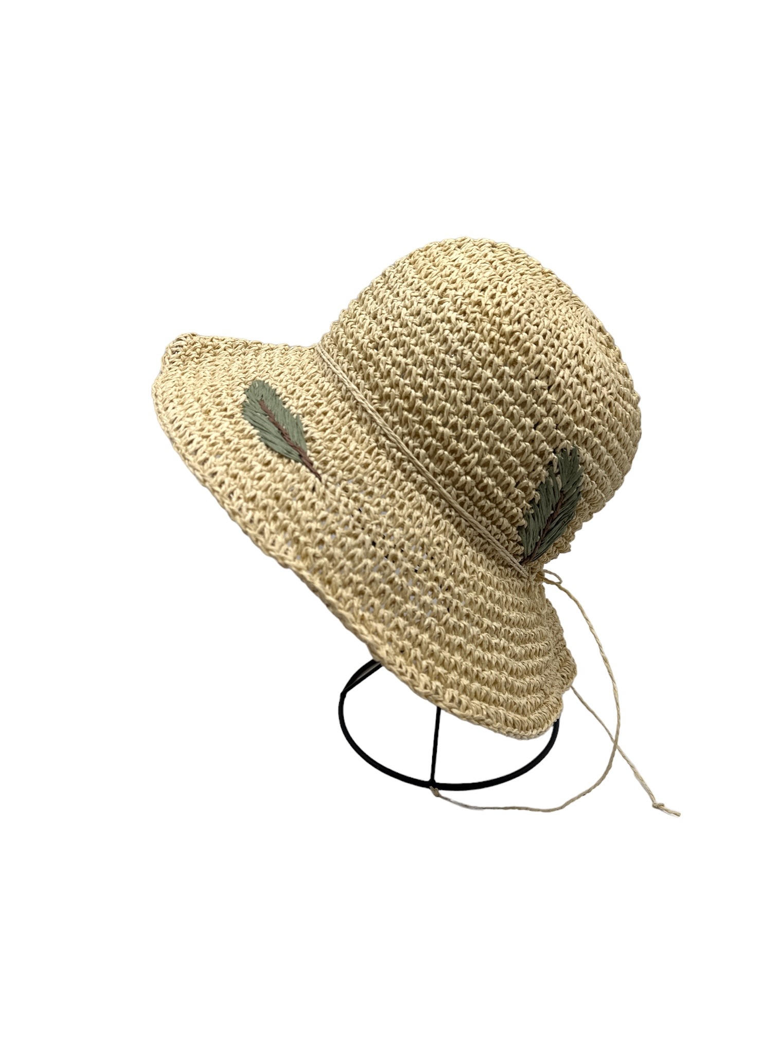 Großhändler By Oceane - GEHÄKELTE BUCKET-HÜTE MIT BLATTMUSTER