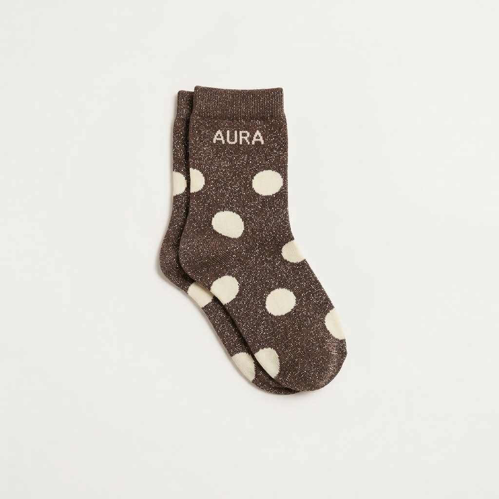 Wholesaler By Oceane - Women's glitter socks "Aura"