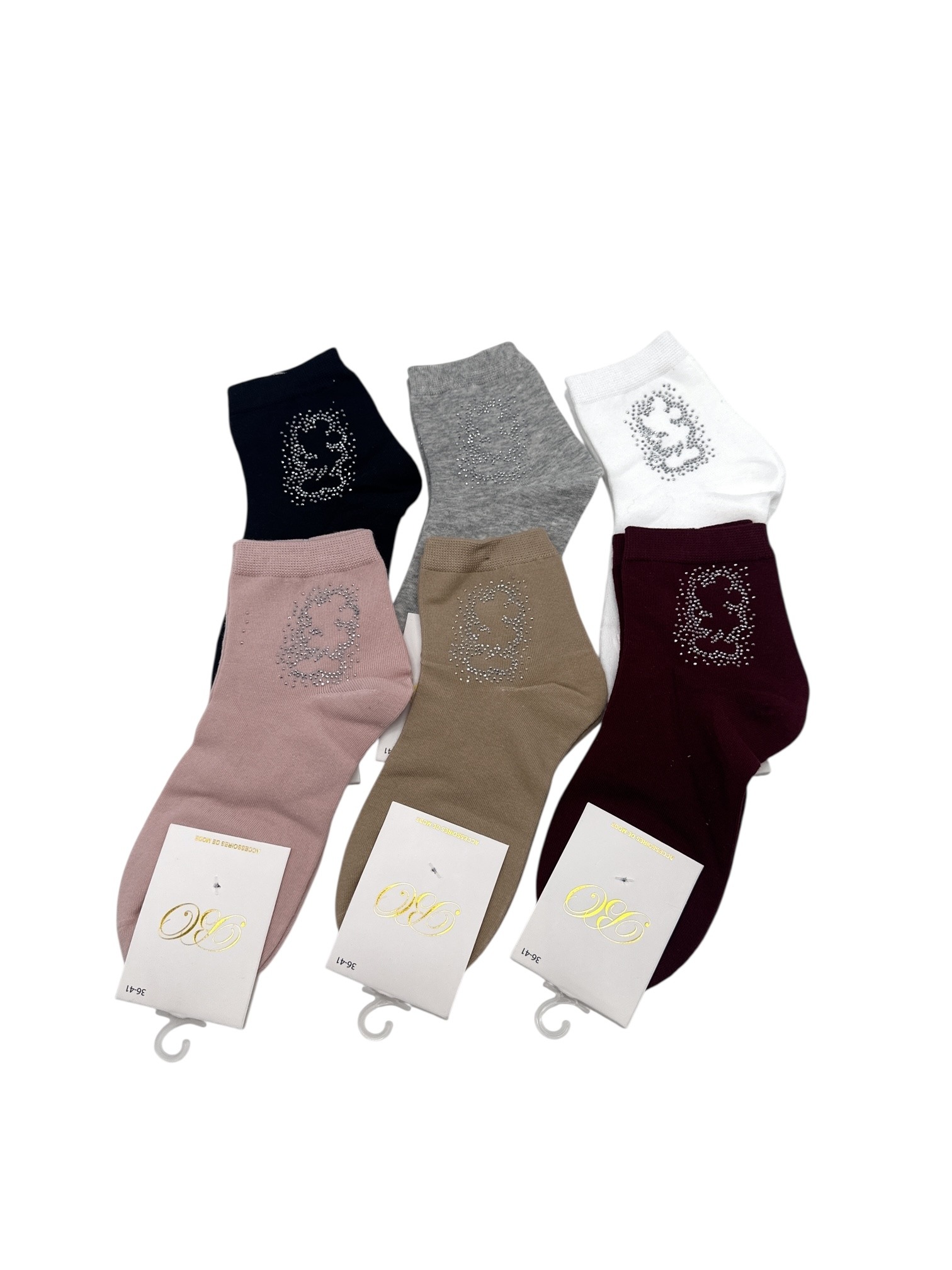 Großhändler By Oceane - Minnie Strass-Socken