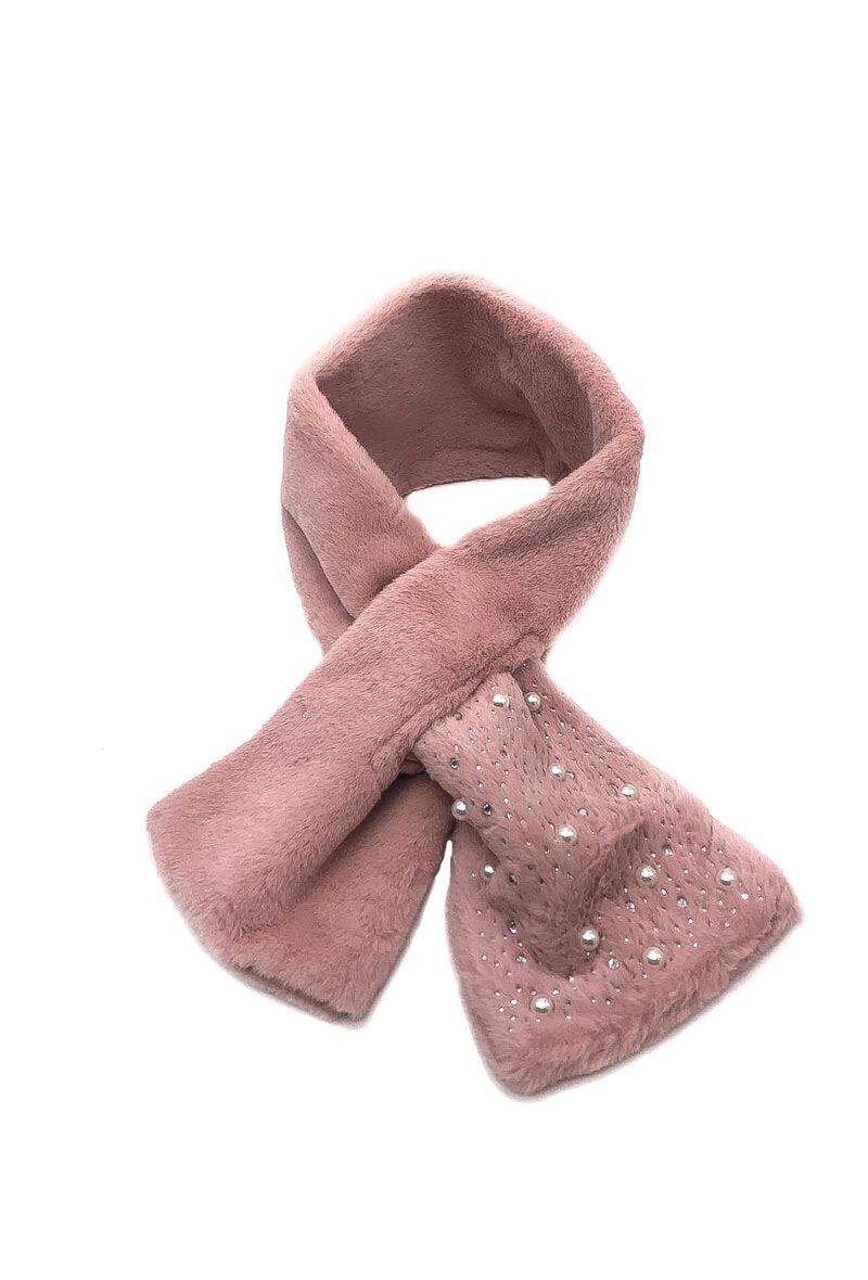 Grossiste By Oceane - ECHARPE IMITATION LAPIN PERLES ET STRASS