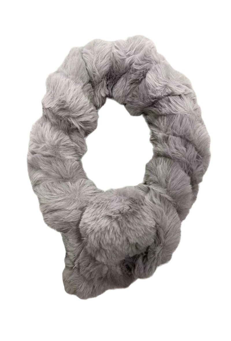 Wholesaler By Oceane - Knitted fake rabbit fur scarf