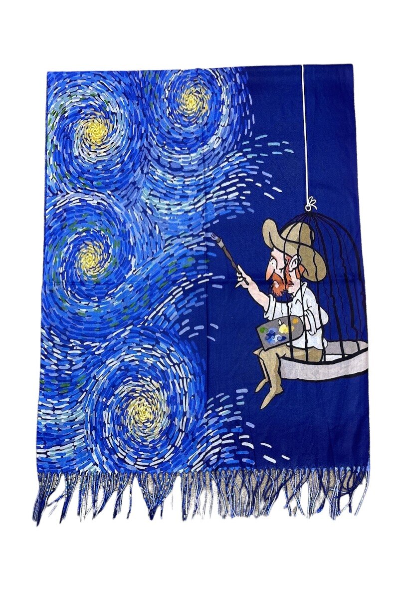 Wholesaler By Oceane - Painting printed scarfs