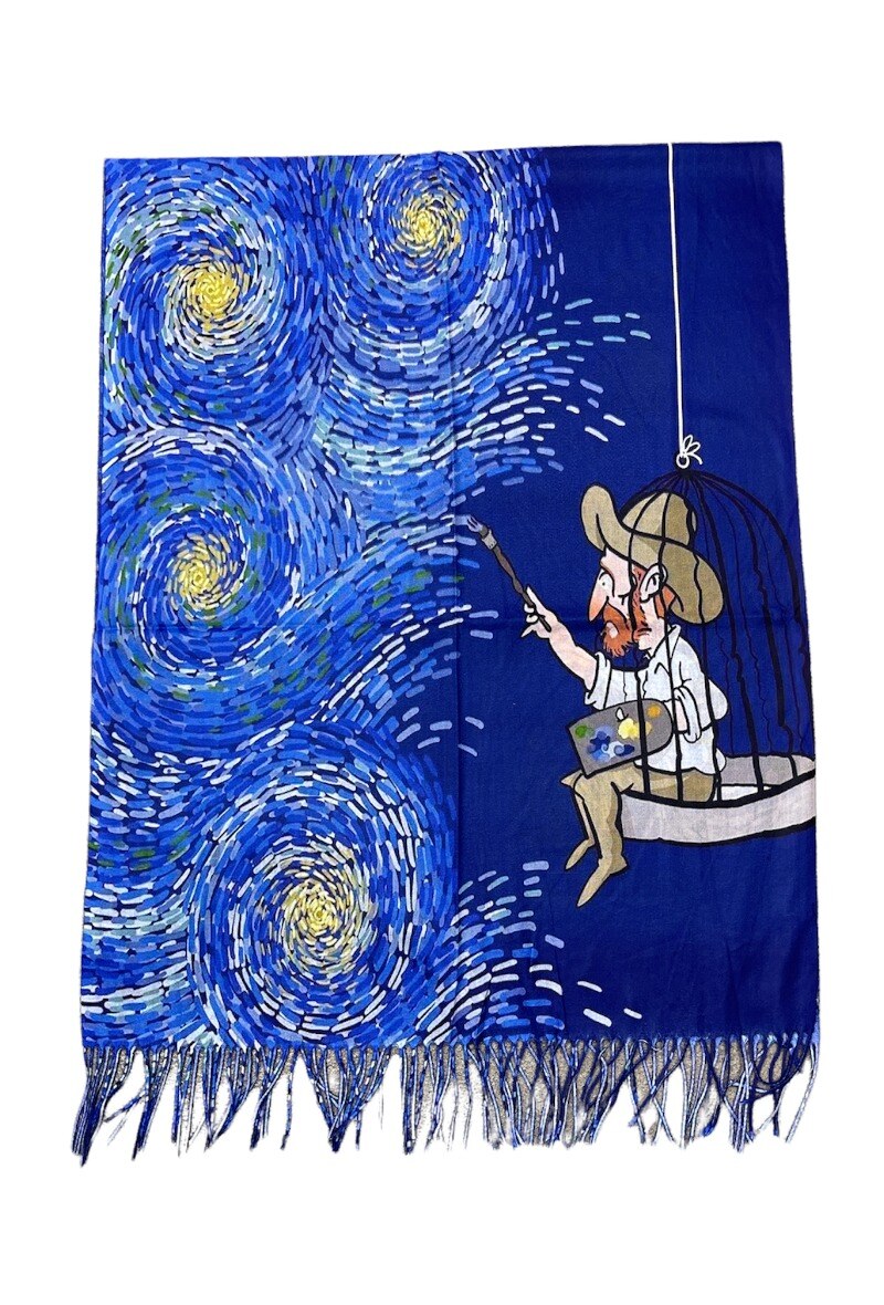 Wholesaler By Oceane - Painting printed scarfs