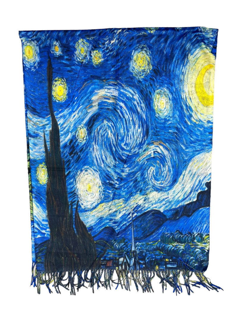 Wholesaler By Oceane - Printed scarf with fringes