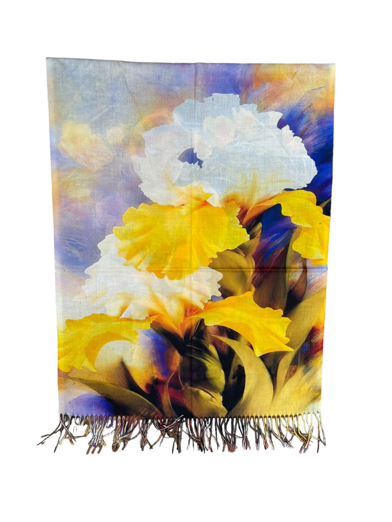 Wholesaler By Oceane - Printed scarf with fringes