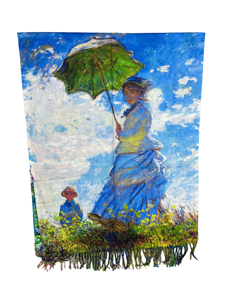 Wholesaler By Oceane - Printed scarf with fringes
