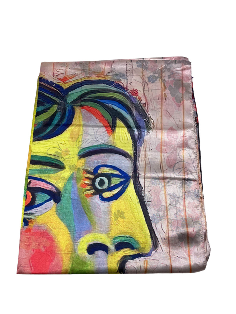 Wholesaler By Oceane - Satin effect printed stole