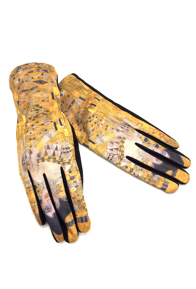 Wholesaler By Oceane - GLOVES IN FABRIC WITH PAINTINGS. TOUCH SCREEN SENSITIVE