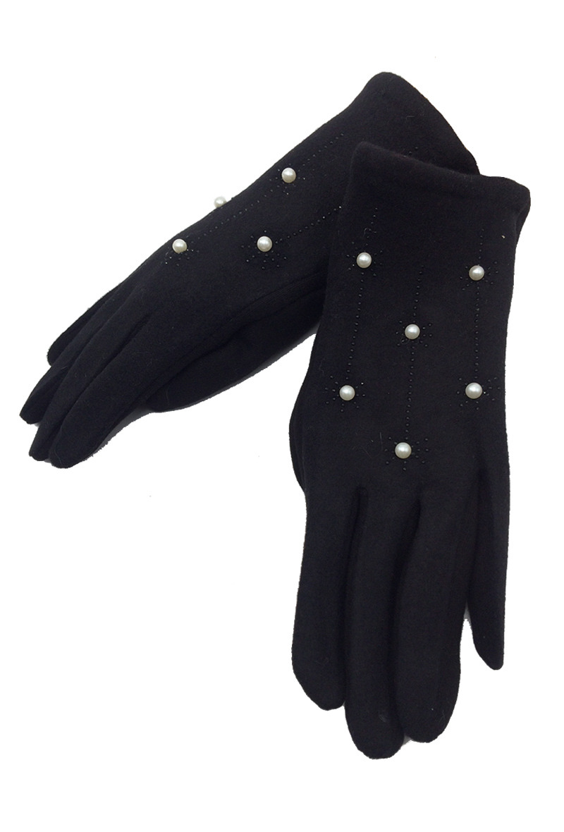 Großhändler By Oceane - TAKTILER MESH-HANDSCHUH MIT PERLEN