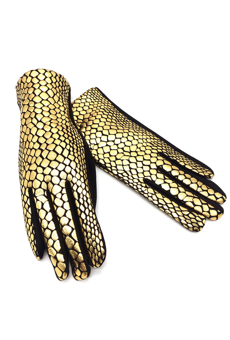 Grossiste By Oceane - GANTS TACTILE AVEC UNE IMPRESSION D'ANIMAL MÉTALLIQUE SUR UN CÔTÉ