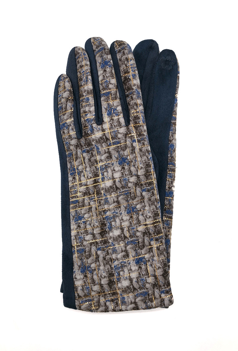 Wholesaler By Oceane - GLOVES WITH SLUB YARN IN TWEED PATTERN. TOUCH SCREEN SENSITIVE