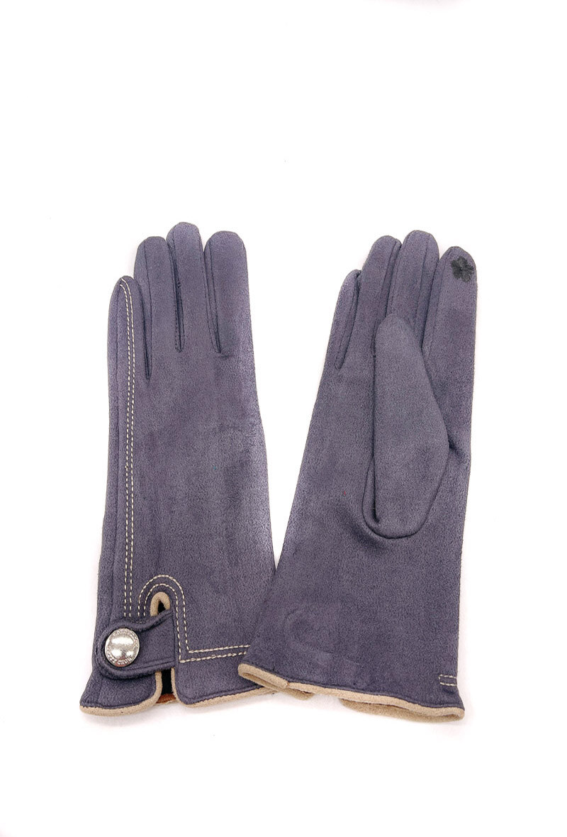Wholesaler By Oceane - GLOVES TOUCH SCREEN SENSITIVE WITH BUCKLE
