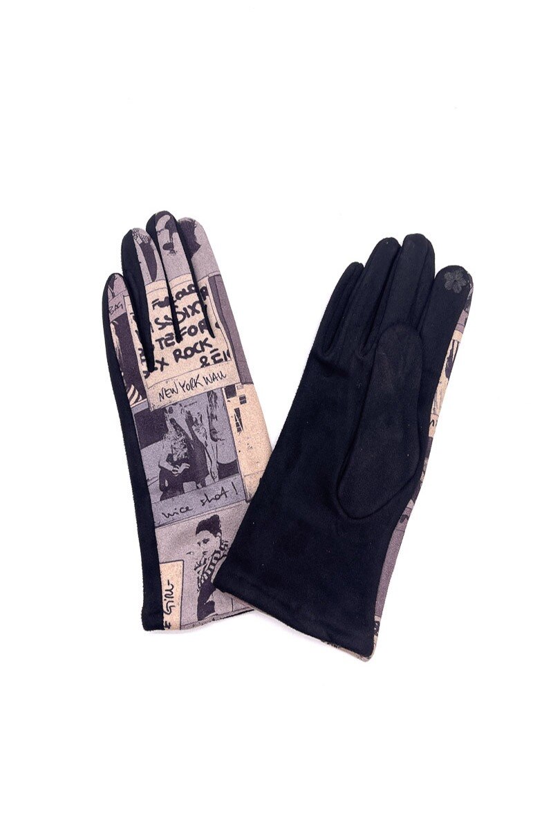 Wholesaler By Oceane - Soft comic print gloves