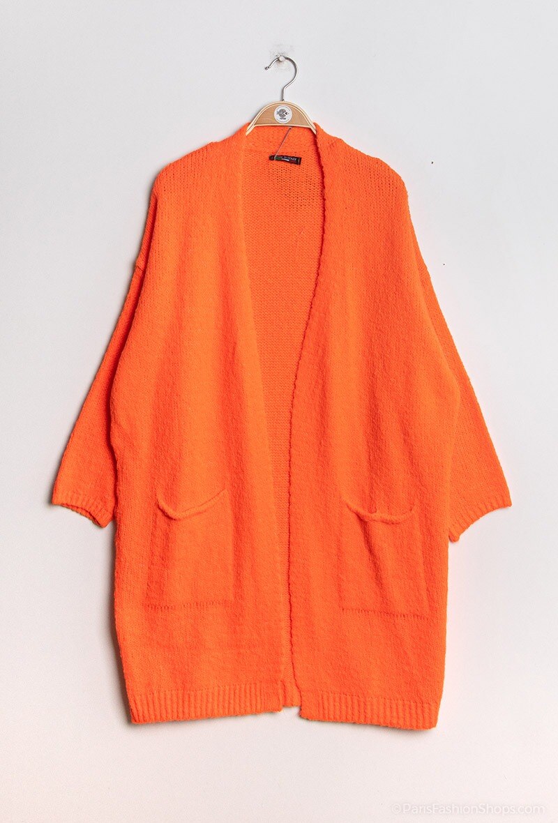 Grossiste By Oceane - Gilet long avec poches