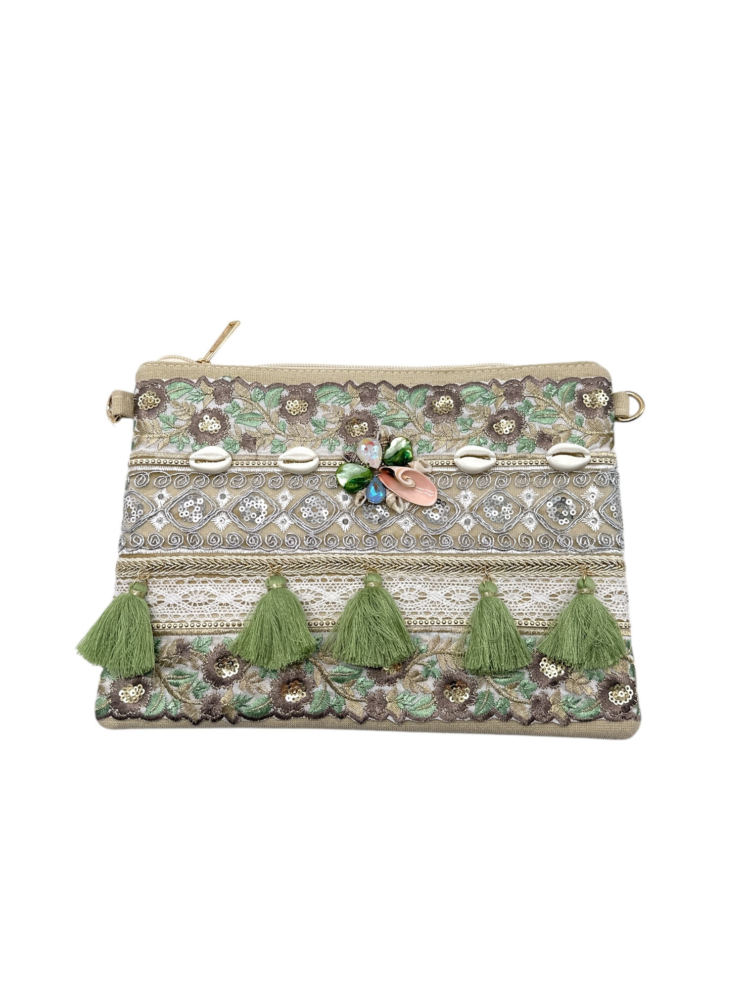 Mayorista By Oceane - Bolsa con bordado y concha
