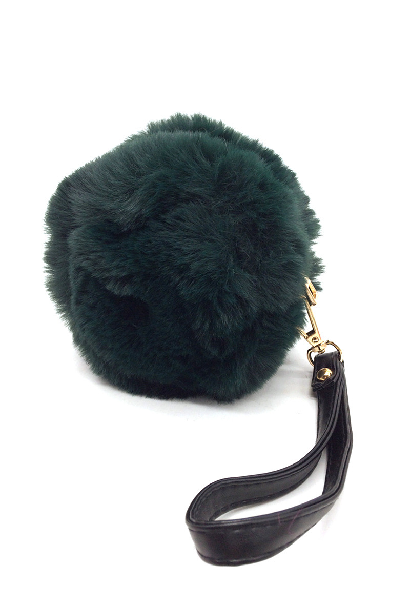 Wholesaler By Oceane - SMALL ROUND ZIP UP HANDBAG WITH HAND STRAP