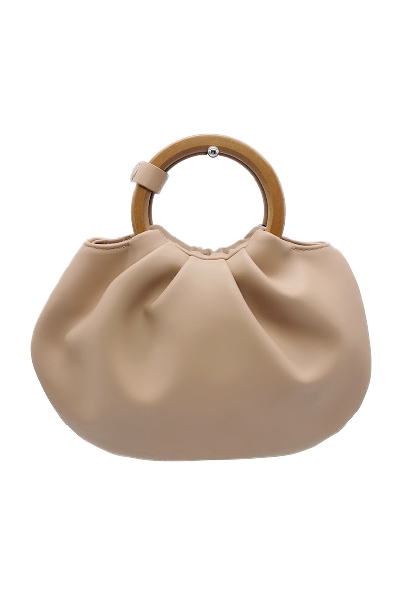 Wholesaler By Oceane - 2 WAY HANDBAG WITH WOODEN HANDLE