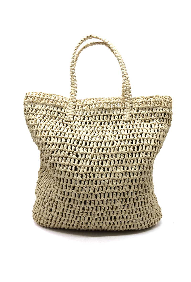 Wholesaler By Oceane - HAND WEAVED BAG WITH HANDLE AND SHOULDER STRAP