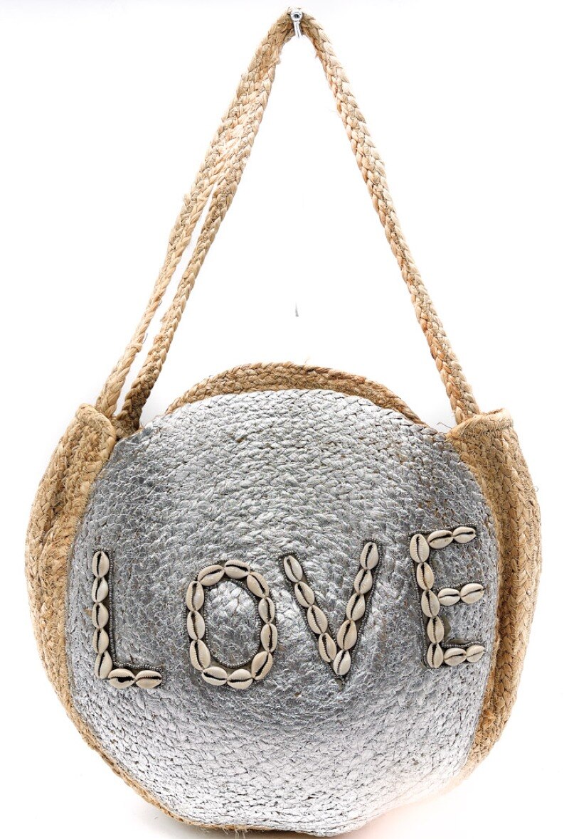 Wholesaler By Oceane - CIRCULAR WEAVED ROUND SHOULDER BAG
