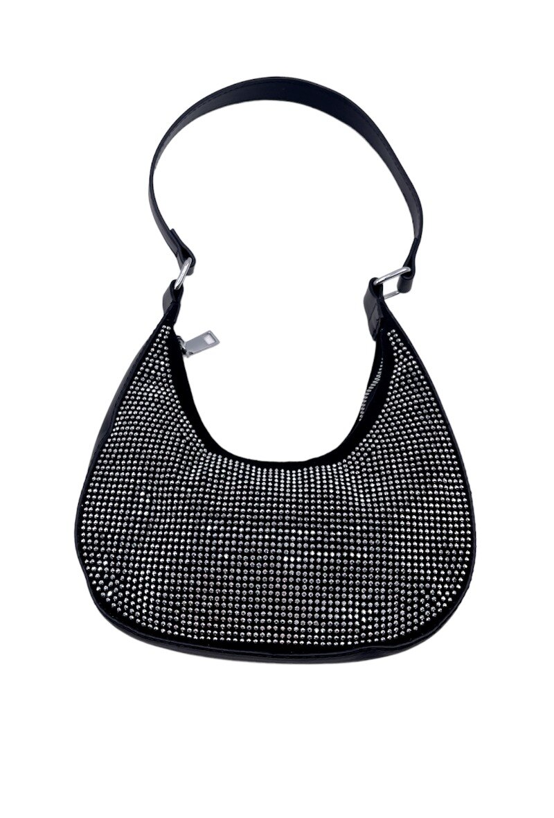 Wholesaler By Oceane - Shoulder strass/stud decorated bag
