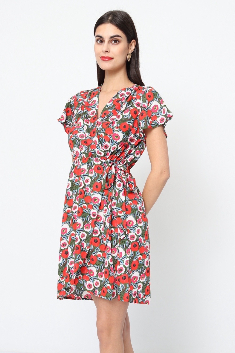 Wholesaler BY ONE - PLUS SIZE PRINTED DRESS