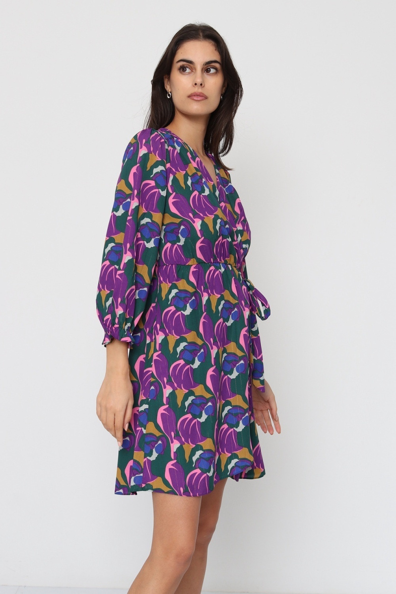 Wholesaler BY ONE - PLUS SIZE PRINTED DRESS