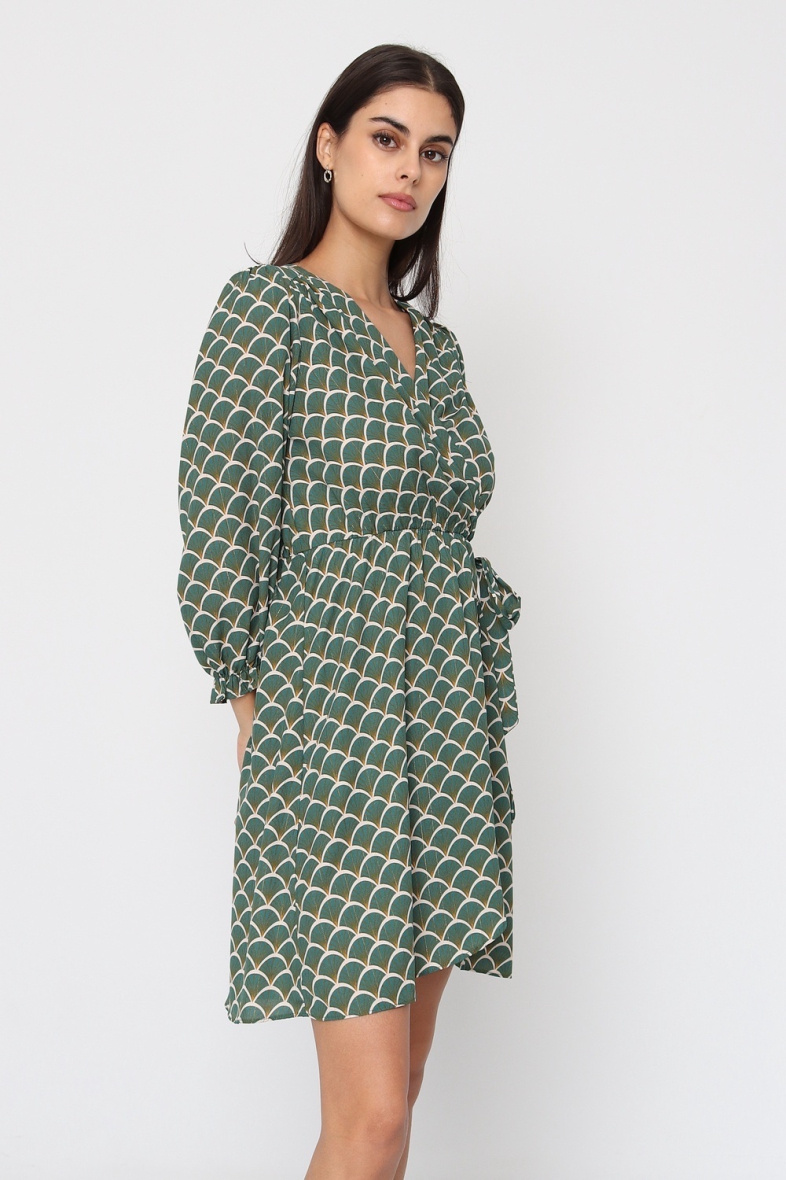 Wholesaler BY ONE - PLUS SIZE PRINTED DRESS