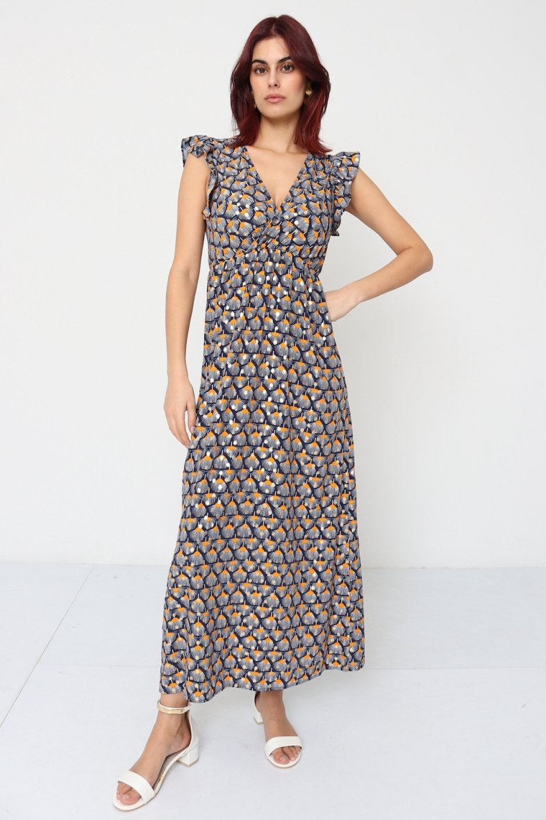 Wholesaler BY ONE - PLUS SIZE PRINTED DRESS