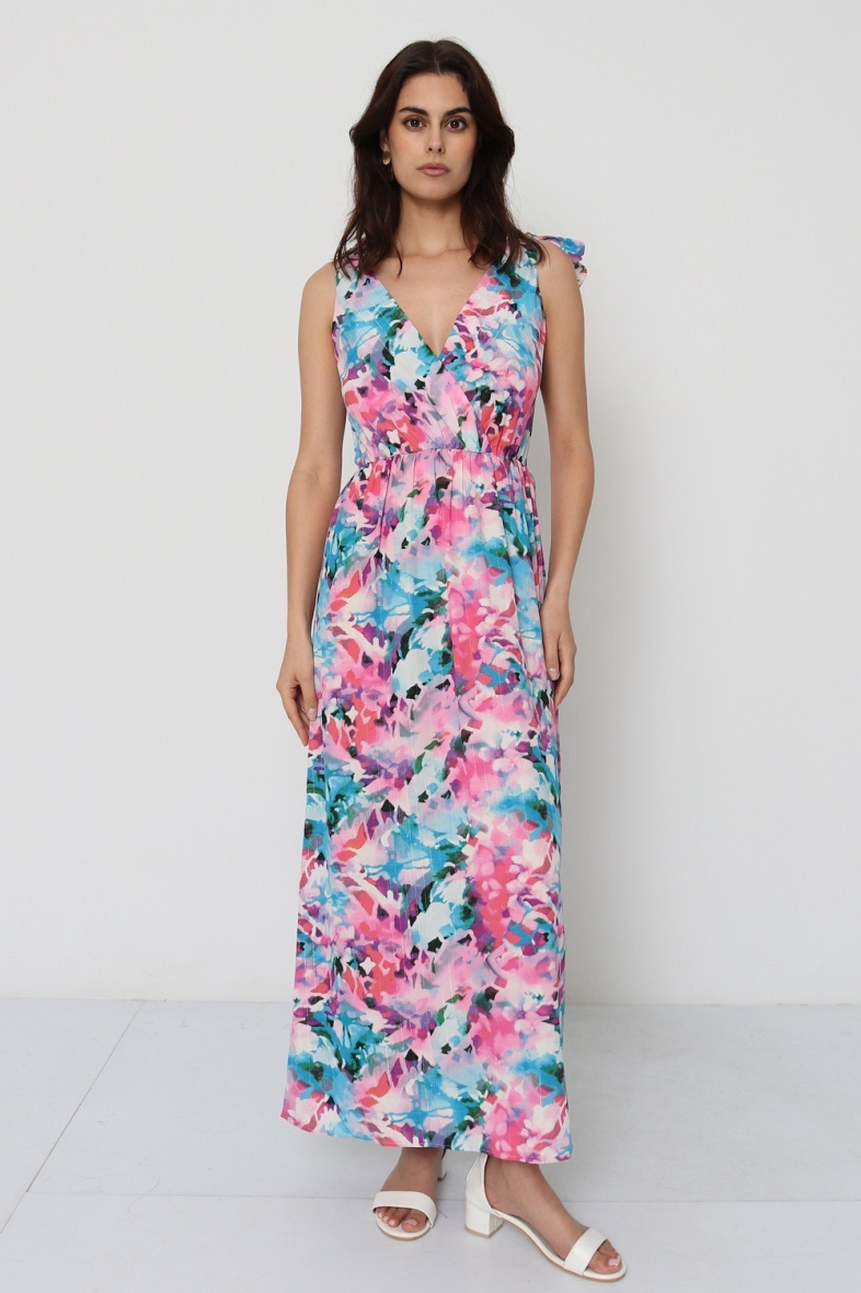 Wholesaler BY ONE - PLUS SIZE PRINTED DRESS