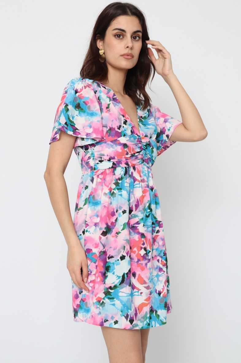 Wholesaler BY ONE - PLUS SIZE PRINTED DRESS