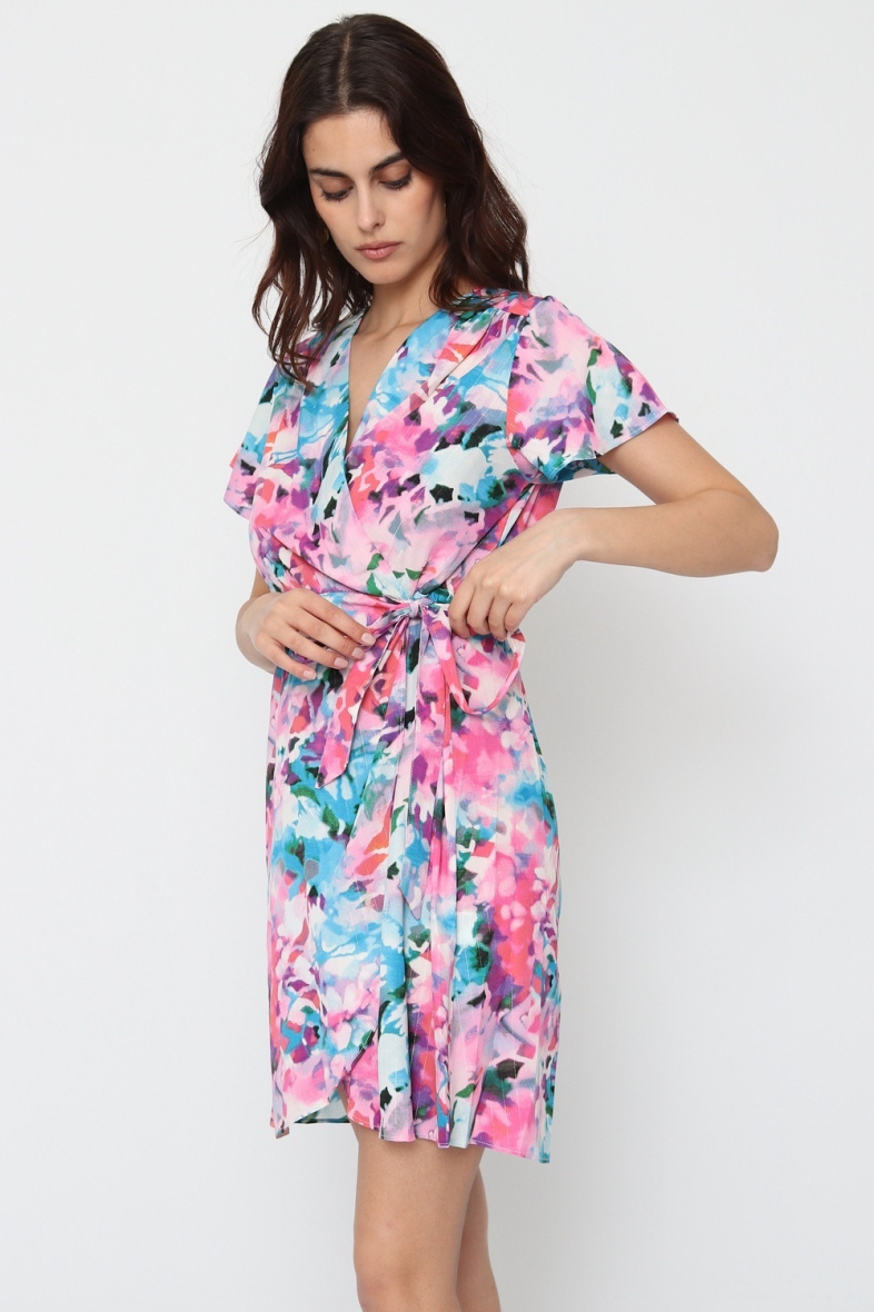 Wholesaler BY ONE - PLUS SIZE PRINTED DRESS