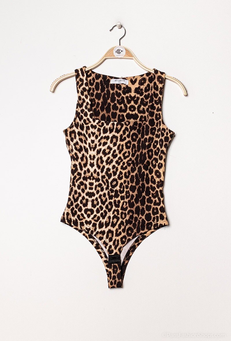 Großhändler By Swan - Body mit Leopardenmuster