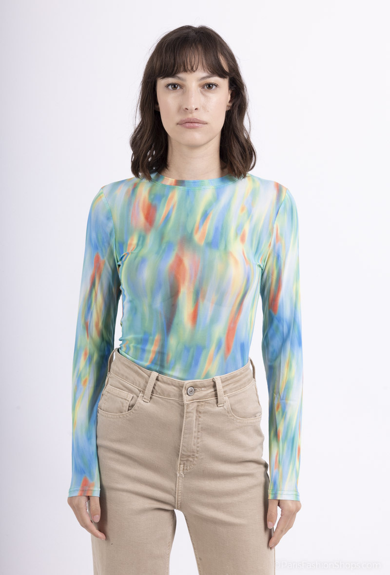 Grossiste By Swan - Body en mesh imprimé