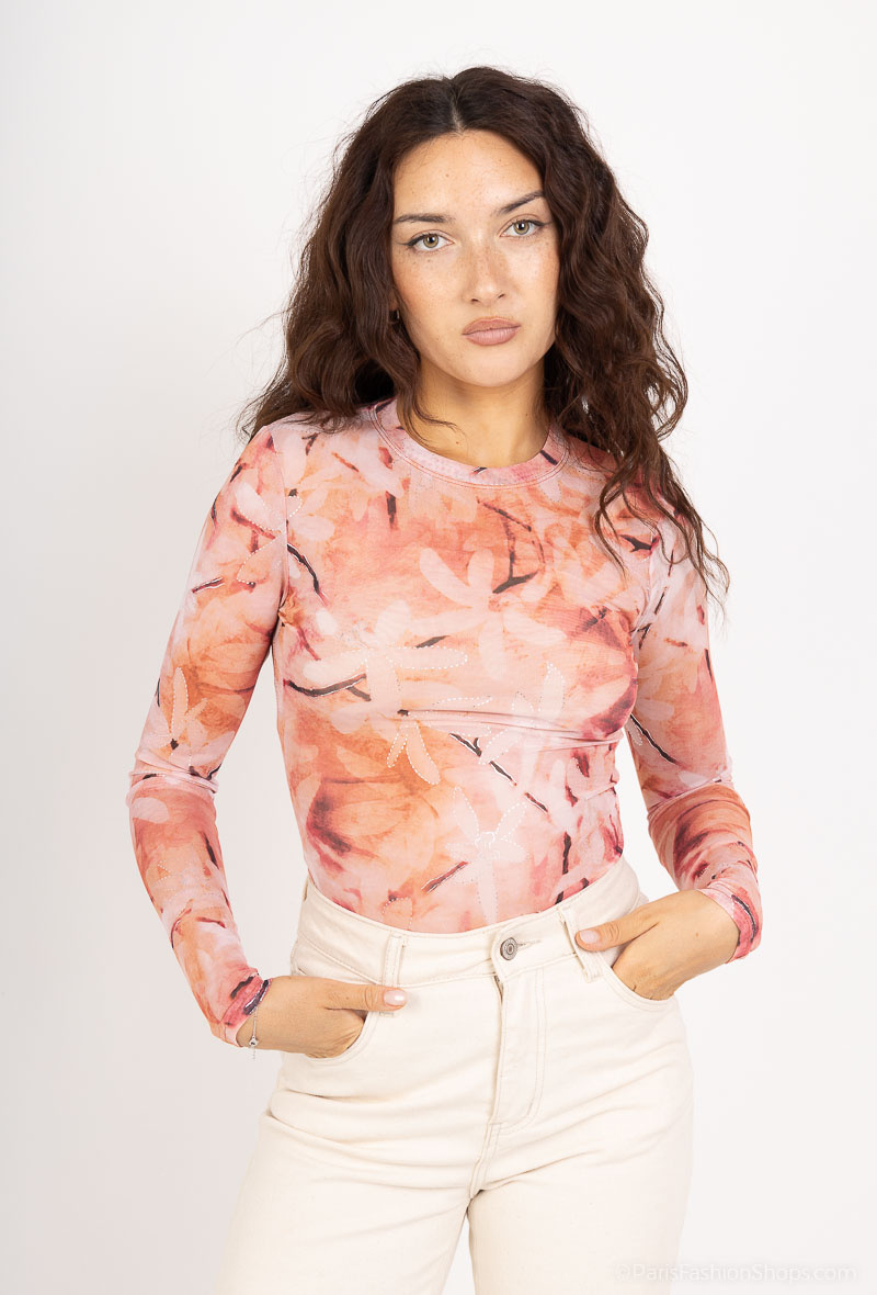 Grossiste By Swan - Body en mesh imprimé